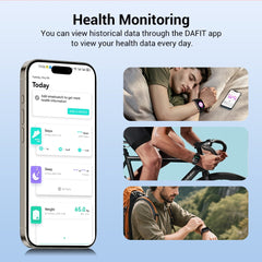 LUOMATE Smart Watch for Android and IPhone, 1.91" Bluetooth Calling Smartwatch for Men Women, Answer Make Calls, Message Notifications, LED Flashlight, Black