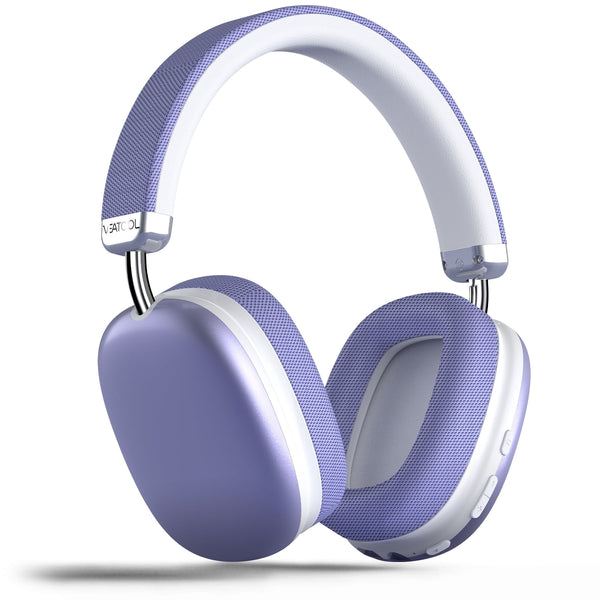 Bluetooth Headphones Over Ear, 65Hrs Playtime Wireless Headphones,Bass Boosted by 90%,Lightweight Headset with Deep Bass, Clear Call with 4 Noise Cancelling Mics,Low Latency for Travel Work Cellphone